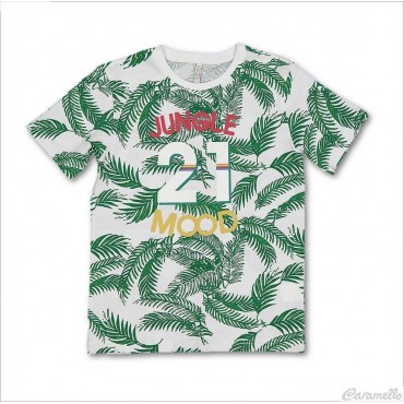 T-shirt con stampa jungla...